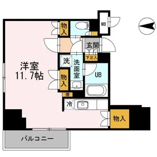 カスタリア栄【3階】の間取り
