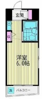 エピナール西蒲田【1階】の間取り