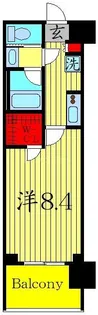 シーズンフラッツ蔵前春日通り【6階】の間取り