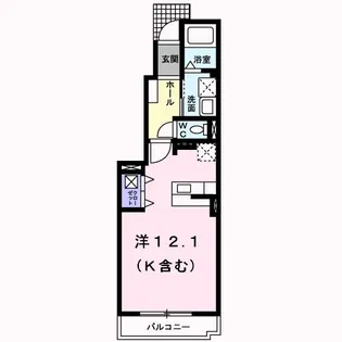 ヴィラ・シャンテ A【1階】の間取り