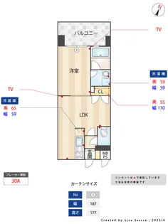 レジディア薬院大通【12階】の間取り