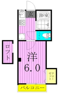 日乃出コーポ【2階】の間取り