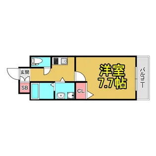 エステーラ都島【5階】の間取り