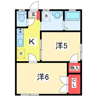 エルフォード住吉【1階】の間取り