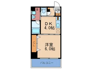 ノブパシオン北梅田【7階】の間取り