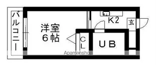 ベルセ山口町【1階】の間取り