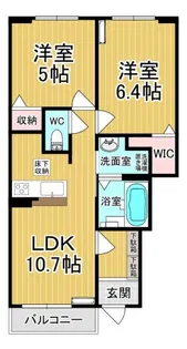 クライス【1階】の間取り
