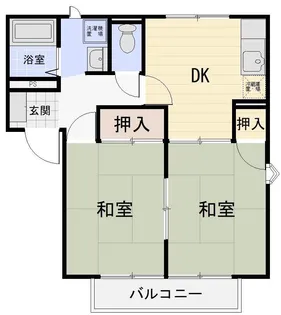 OOSAWAハイツ【1階】の間取り
