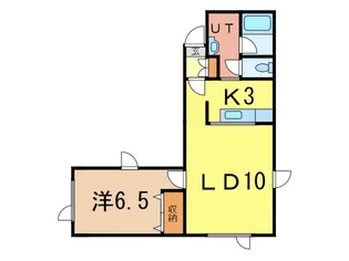 バンビーノ2条【2階】の間取り