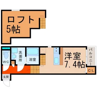 ブライト鶴舞【1階】の間取り