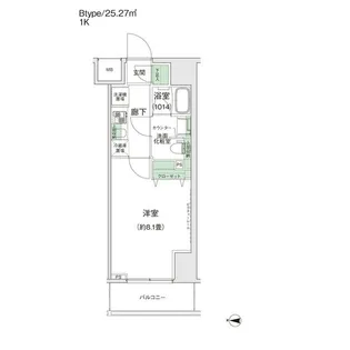スタイリオ蒲田II【10階】の間取り