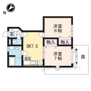 シャルマンフルール2・3【1階】の間取り