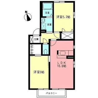 シャトル湘南3【2階】の間取り