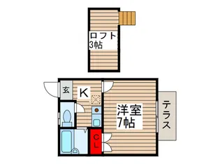 名都借バディハイツパート2【1階】の間取り