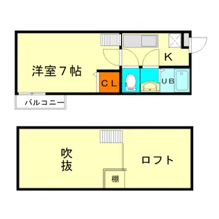 Stable三条大宮【2階】の間取り