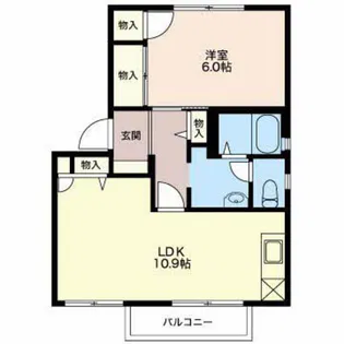 シャーメゾン清流【2階】の間取り