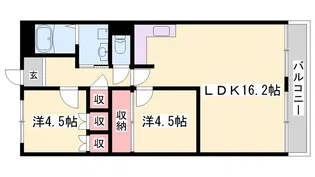 MISTRAL城西I【1階】の間取り