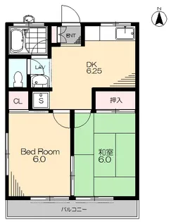 東京都狛江市駒井町1【アパート】の間取り
