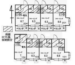 KMハイツ【2階】の間取り