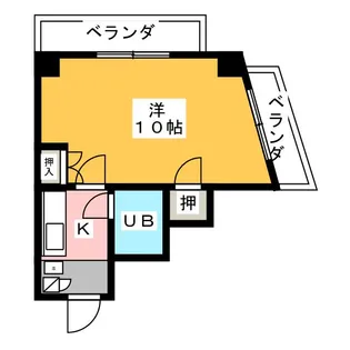 コーポルネッサンス【4階】の間取り