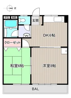 メゾンキャメリア【1階】の間取り