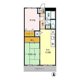 東京都練馬区上石神井3【アパート】の間取り