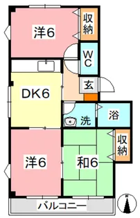 パレーシャル B【2階】の間取り