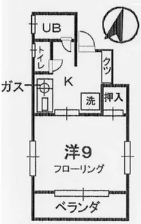 佐藤床屋ビル【4階】の間取り