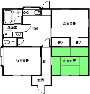 宮城県石巻市中里5【一戸建】の間取り