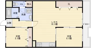 第2泰山ハイツ【6階】の間取り