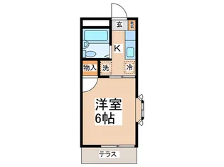 ファミーユウイステリア【1階】の間取り