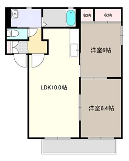 プラザメゾンB【1階】の間取り