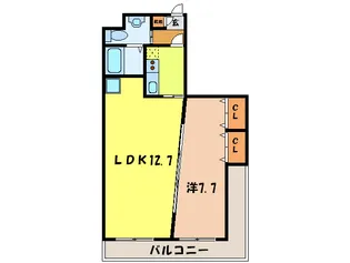 Grarge Sannomiya【12階】の間取り
