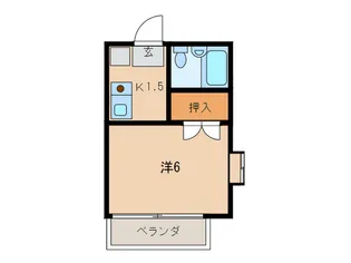 パ-ルハウス【2階】の間取り