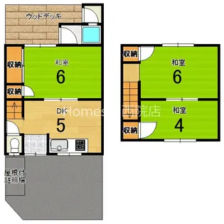 京都府京都市西京区樫原茶ノ木本町【一戸建】の間取り