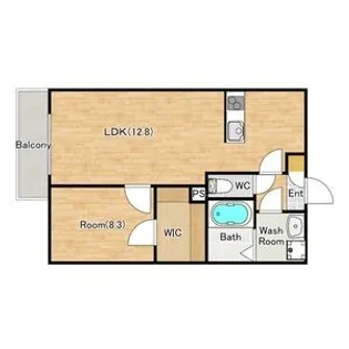 ジーメゾン名古屋牛立ルエーレ【3階】の間取り