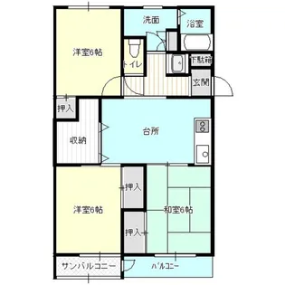 岩手県盛岡市みたけ6【マンション】の間取り