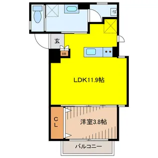 ル・リアン【4階】の間取り