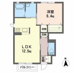 セレーヌ【1階】の間取り
