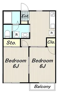 サンクリード高幡【2階】の間取り