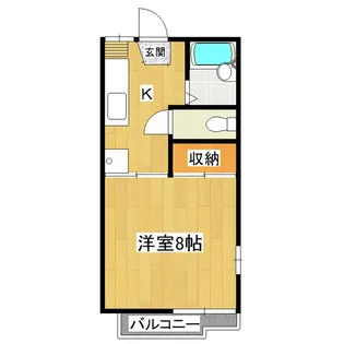 昴ハイツ B【2階】の間取り