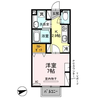 D-ROOM Minette203【2階】の間取り