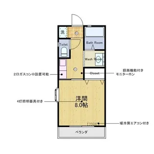 ハイム船橋A棟【3階】の間取り
