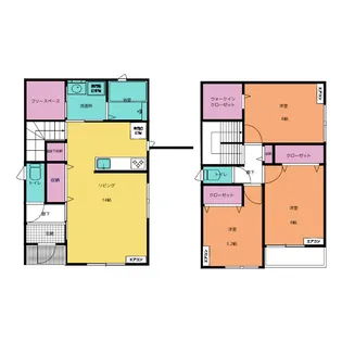 愛知県豊橋市柳生町【一戸建】の間取り
