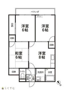 マンション川崎【3階】の間取り