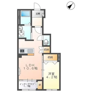 トレアティック島内 TC【1階】の間取り
