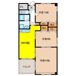 square court【3階】の間取り