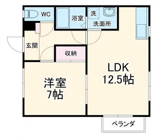 ビレッジアキ【1階】の間取り