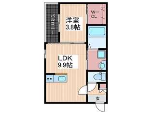 BRAVE BASE廿日市【2階】の間取り