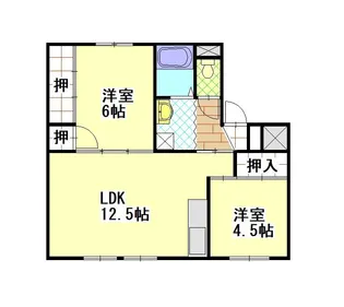 フローラ喜多方 1号棟【5階】の間取り